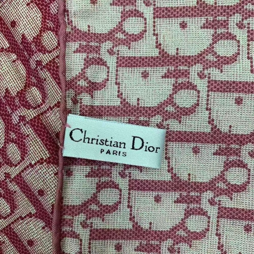 Dior Christian Trotter Scarf Silk Pink - Picture 7 of 8